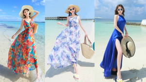 Đầm maxi đi biển đẹp