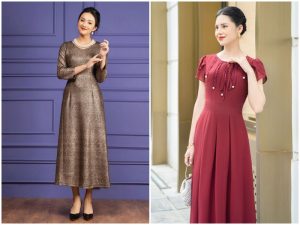 Đầm suông cho người trung niên